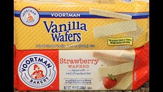 Voortman Bakery Vanilla amp Strawberry Wafers Review [upl. by Sheree803]