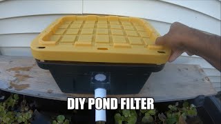 DIY Pond Filter  Step by step instructions [upl. by Inatsed848]