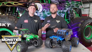 New Hobby Grade Grave Digger and Sonuva Digger RC Monster Jam Trucks  Monster Jam [upl. by Eenor344]