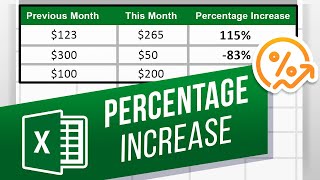 How to Calculate a Percentage Increase in Excel [upl. by Assilac62]