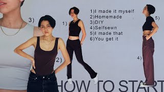 HOW TO START SEWING YOUR OWN CLOTHES Beginner Guide [upl. by Nwahsar160]