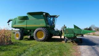 John Deere 9870 STS Harvests Corn on 10152011 [upl. by Albright]