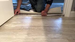 Flooring Transition Carpet to Vinyl [upl. by Ovida65]