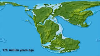 Continental Drift from Pangea to Today [upl. by Sulakcin]