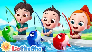 12345 Once I Caught a Fish Alive  Number Song  Kids Songs amp Nursery Rhymes  LiaChaCha [upl. by Puglia]