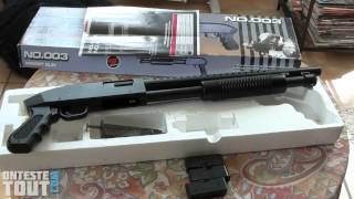 Lunaris2142 teste le fusil à pompe airsoft AGM 003 [upl. by Mackoff]