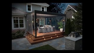 Outdoor Living  Louvered Pergola and Motorized Screens by Exosysteme [upl. by Arleen989]