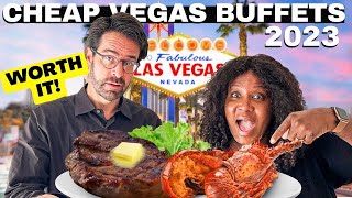 The 4 BEST CHEAP BUFFETS in Las Vegas for 2023 [upl. by Ydennek887]