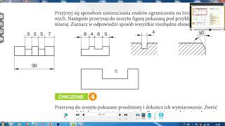 Klasa 6  Wymiarowanie rysunków technicznych  ćwiczenia [upl. by Aridnere57]