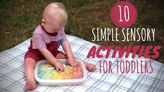 10 Simple Sensory Activities for Toddlers  DIY Baby Entertainment [upl. by Amsed716]