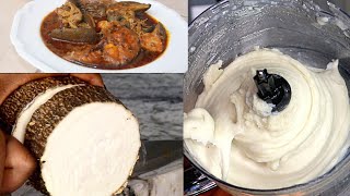 Pounded Yam With A Processor  Nigerian Food [upl. by Ennaej]