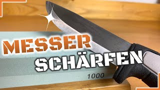 Messer schärfen mit dem Schleifstein  Anleitung [upl. by Goggin53]