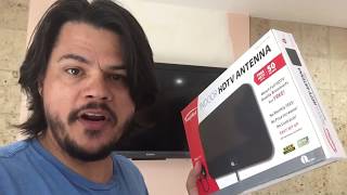 1byone indoor HD Antenna Unbox  Install  Review Cord Cutter [upl. by Oigimer40]