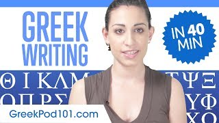 Learn ALL Greek Alphabet in 40 minutes  How to Write and Read Greek [upl. by Lanni]