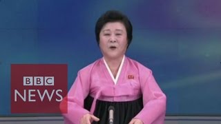 Moment N Korea announces Hbomb test  BBC News [upl. by Adiana]