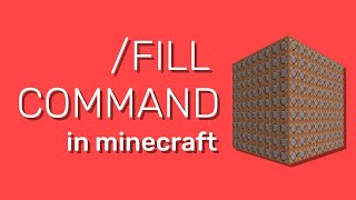 Minecraft Fill Command 118 How to Build FAST Tutorial [upl. by Straus]