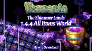 NEW 144 Terraria All Items Map  How to Download Tutorial [upl. by Yatzeck]