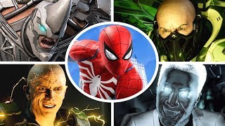 SpiderMan PS4  All Bosses  Cutscenes [upl. by Chrystal]