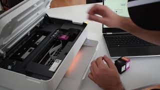 HP ENVY 6000 Series Cartridge Change [upl. by Eicnarf603]