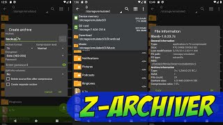 How To Use ZArchiver On Your Android Devices EASY GUIDE  How To Guide  PAID APPS  APK Guide [upl. by Treblah]