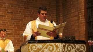 Exultet English at the Easter Vigil Sung by Deacon Matthew Stehling [upl. by Iraj]