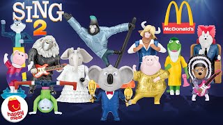 Sing 2 McDonalds Happy Meal Toys December 2021 Complete Set [upl. by Eletnahs]