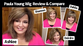 Compare 4 Paula Young Wigs Ashlee  Shannon  Dahlia  Deirdre [upl. by Annabel]