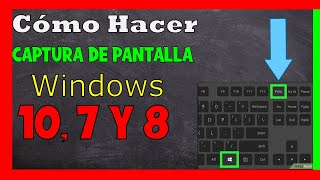 Como Tomar Captura de Pantalla en Computadora ✅ Windows 10 Windows 7 y 8 [upl. by Cornel991]