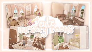 bloxburg  4 CUTE nursery room ideas  ✰ bloxburg baby update [upl. by Valdemar]