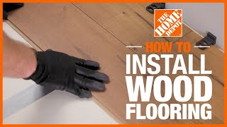 How to Install Hardwood Flooring  The Home Depot [upl. by Christenson743]