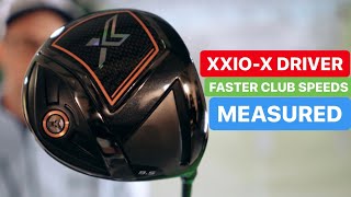 XXIO X DRIVER FASTER GOLF SWING SPEEDS MEASURED [upl. by Akemhs531]