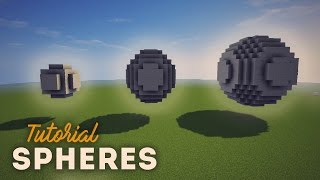 Minecraft Sphere Tutorial  NashCrafter [upl. by Joceline]