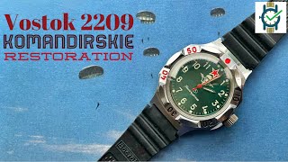 Vostok 2209 Komandirski Watch Restoration Or is it [upl. by Zzaj]