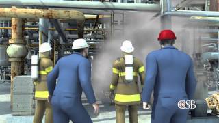 Animation of Fire at Chevrons Richmond Refinery August 6 2012 [upl. by Vaish465]