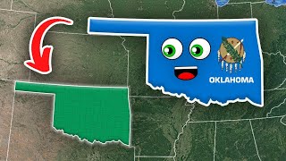 Oklahoma  Counties and Geography  50 States of America [upl. by Kared]