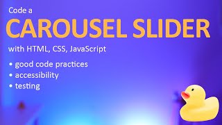 Carousel slider tutorial with HTML CSS JavaScript [upl. by Nereus]