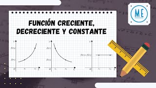 Funciones crecientes decrecientes y constantes [upl. by Cordelia]