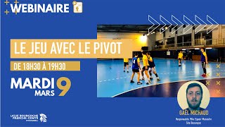 Handball Le jeu avec le pivot par Gaël Michaud [upl. by Allak]