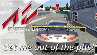 Assetto Corsa  first time wheel setup amp getting out on track [upl. by Eenar856]