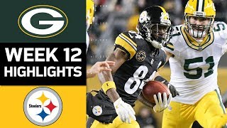 Packers vs Steelers  NFL Week 12 Game Highlights [upl. by Seyer]