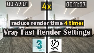 Vray Fast Render Settings In 3ds Max  How To Reduce The render Time In 3dsmax Using Vray 5 [upl. by Bill]