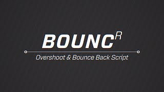 Free Overshoot amp Bounce Back After Effects Script [upl. by Aihsinyt22]