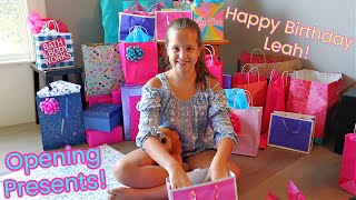 Leahs 11th Birthday Opening Presents [upl. by Emmaline]