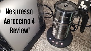 Nespresso Aeroccino 4 Milk Frother Review  Worth upgrading from the Aeroccino 3 [upl. by Alrrats]