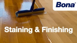 Bona® Sand amp Finish Training  Chapter 4 Staining amp Finishing [upl. by Arej467]