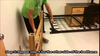 How to Quickly Adjust a University College Dorm Bed Frame [upl. by Dnarb]