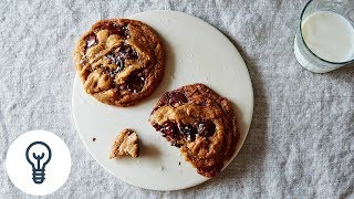 Ovenlys Secretly Vegan Salted Chocolate Chip Cookies  Genius Recipes [upl. by Sternlight596]