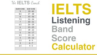 IELTS Listening Band Score Calculator [upl. by Neeka]