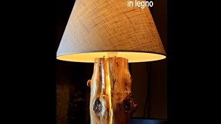 Lampada  Abat Jour in legno fai da te  DIY [upl. by Lessig197]