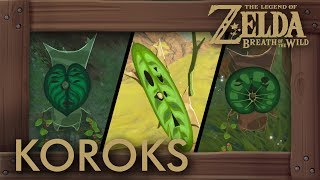 Zelda Breath of the Wild  All Korok Seeds Eldin Tower Locations 773  815 [upl. by Peters]